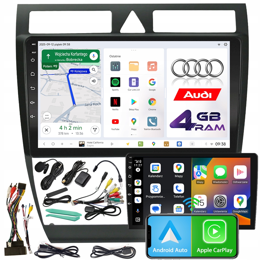 Autorádio Ncs D9 Audi A6 C5 1997-2004 Android Navigace 4GB Lte