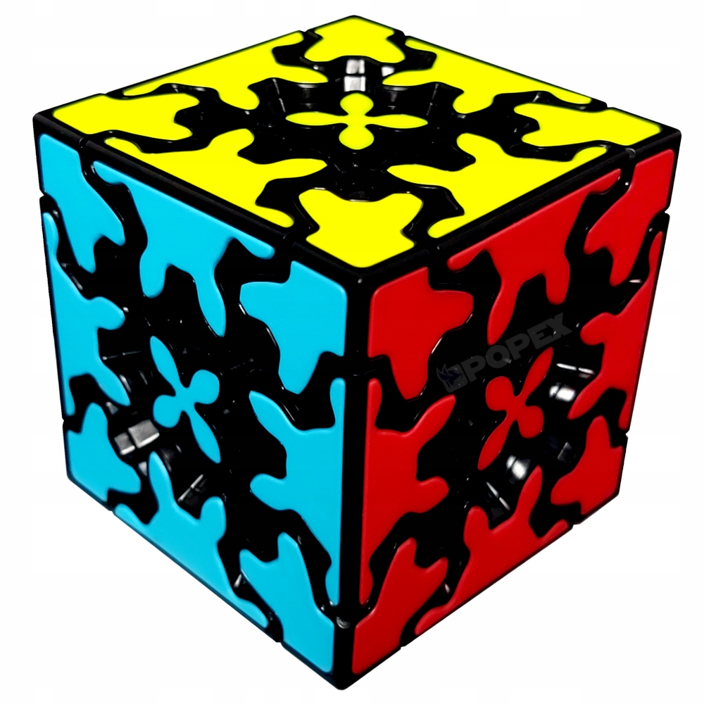 ORYGINALNA KOSTKA QY GEAR 3x3 TRYBIKOWA GRA PREZENT DLA DZIECKA + PODSTAWKA Marka Popex