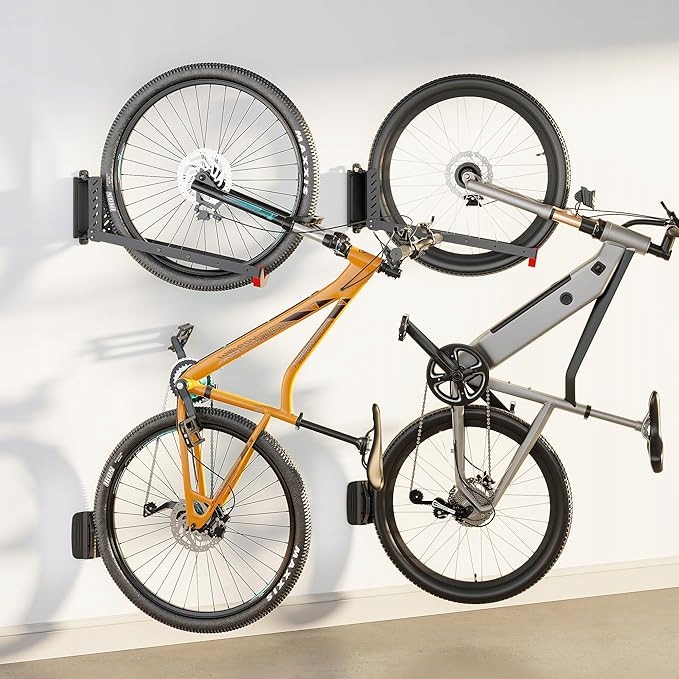 Wieszak ścienny na rower 35 kg czarny