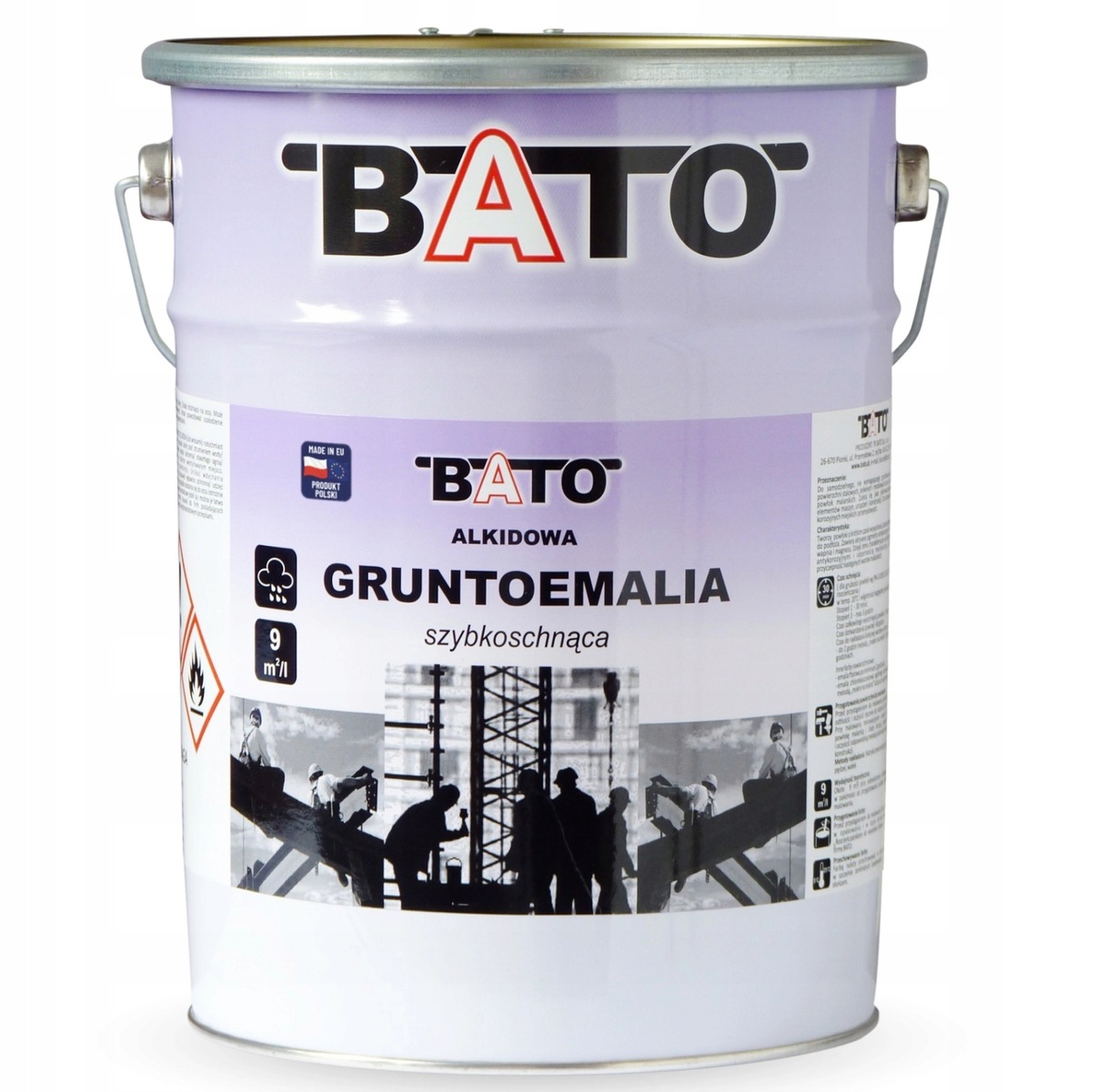 Základní Nátěr Bato Barva na kov Antikorozní Ral 7016 Antracit 10L