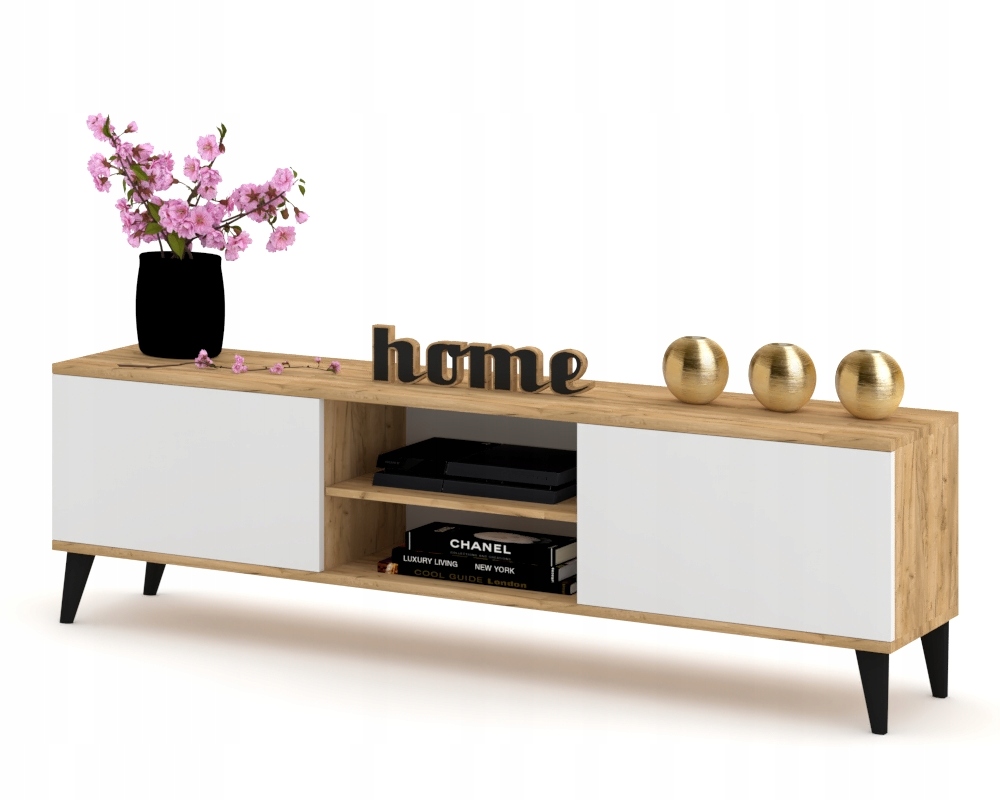 Rtv skříňka Komoda Police Craft Bílá Skandi 180