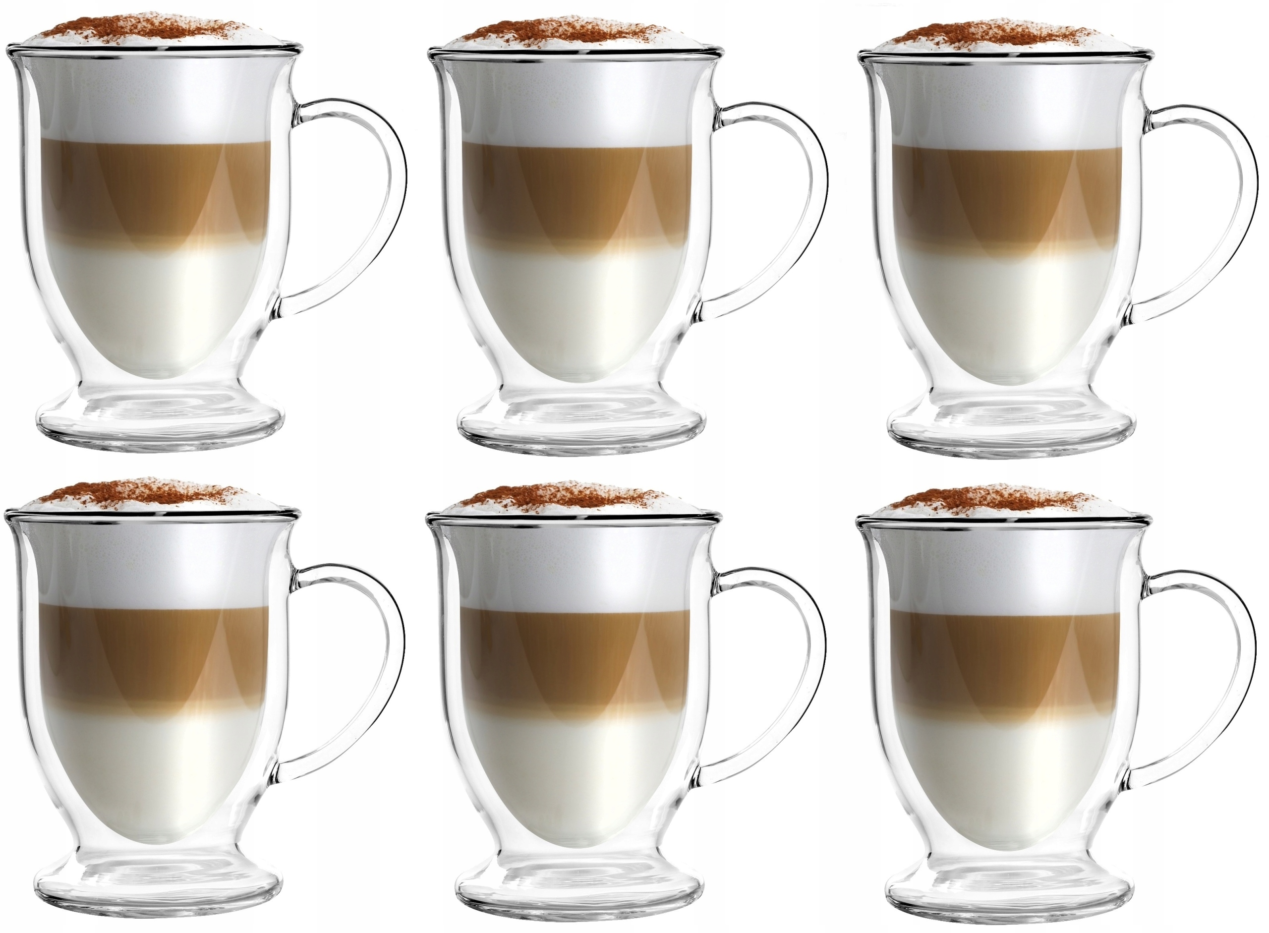 

Vialli 6 Filiżanki Szklanki Termiczne Kawy Herbaty