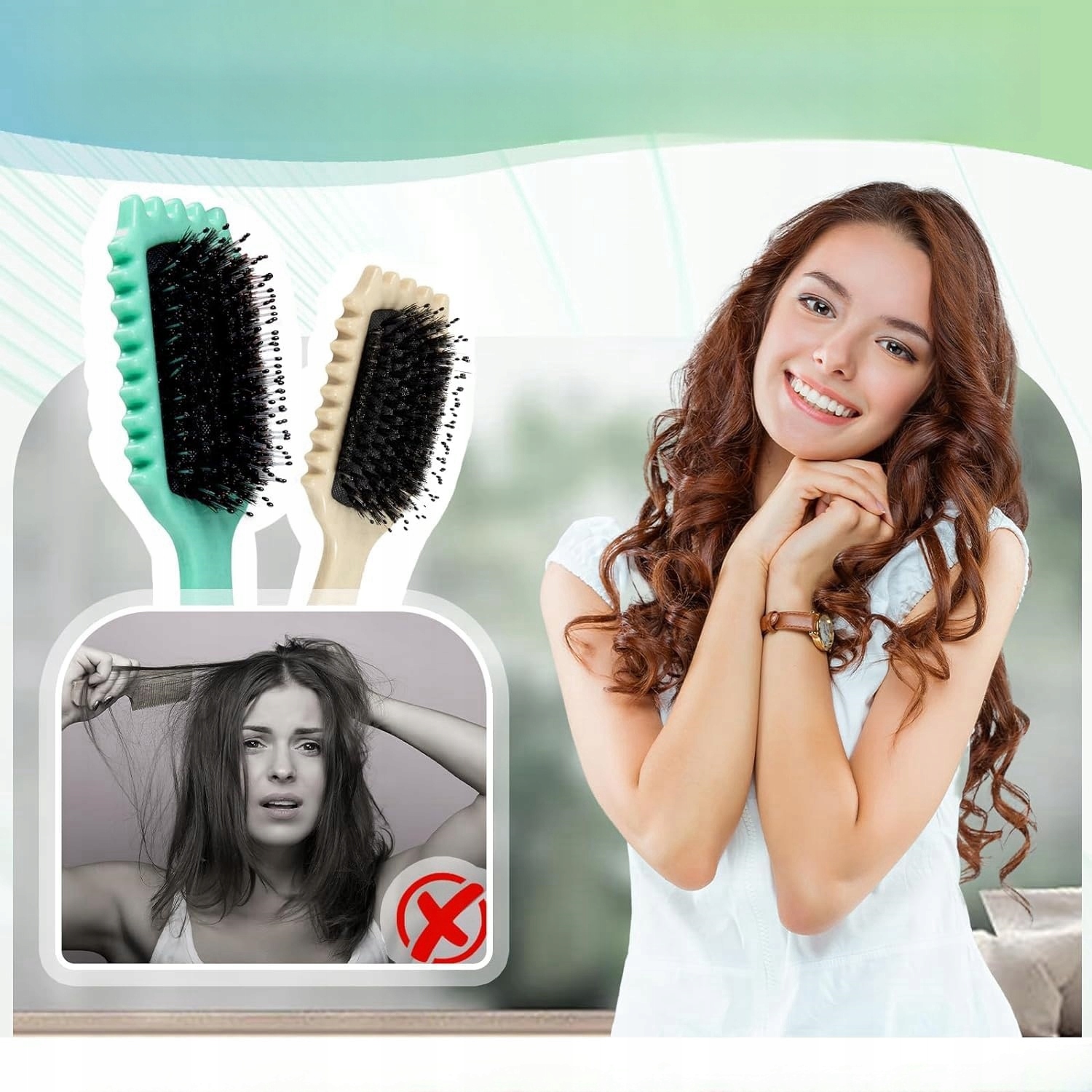 Bounce Curl Define Styling Brush Kolor dominujący czerń