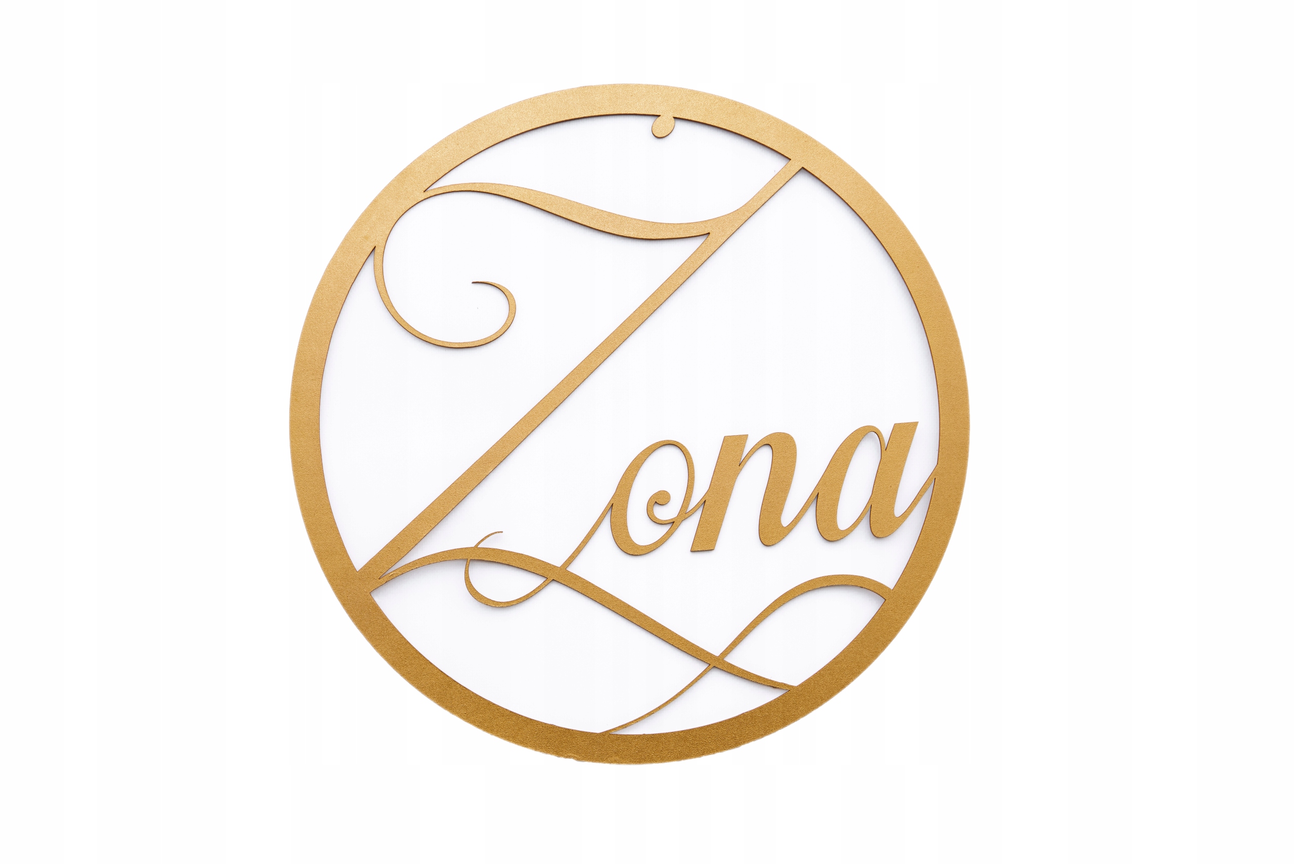 Obręcz dekoracyjna Mąż Żona złote 40cm komplet Marka inna