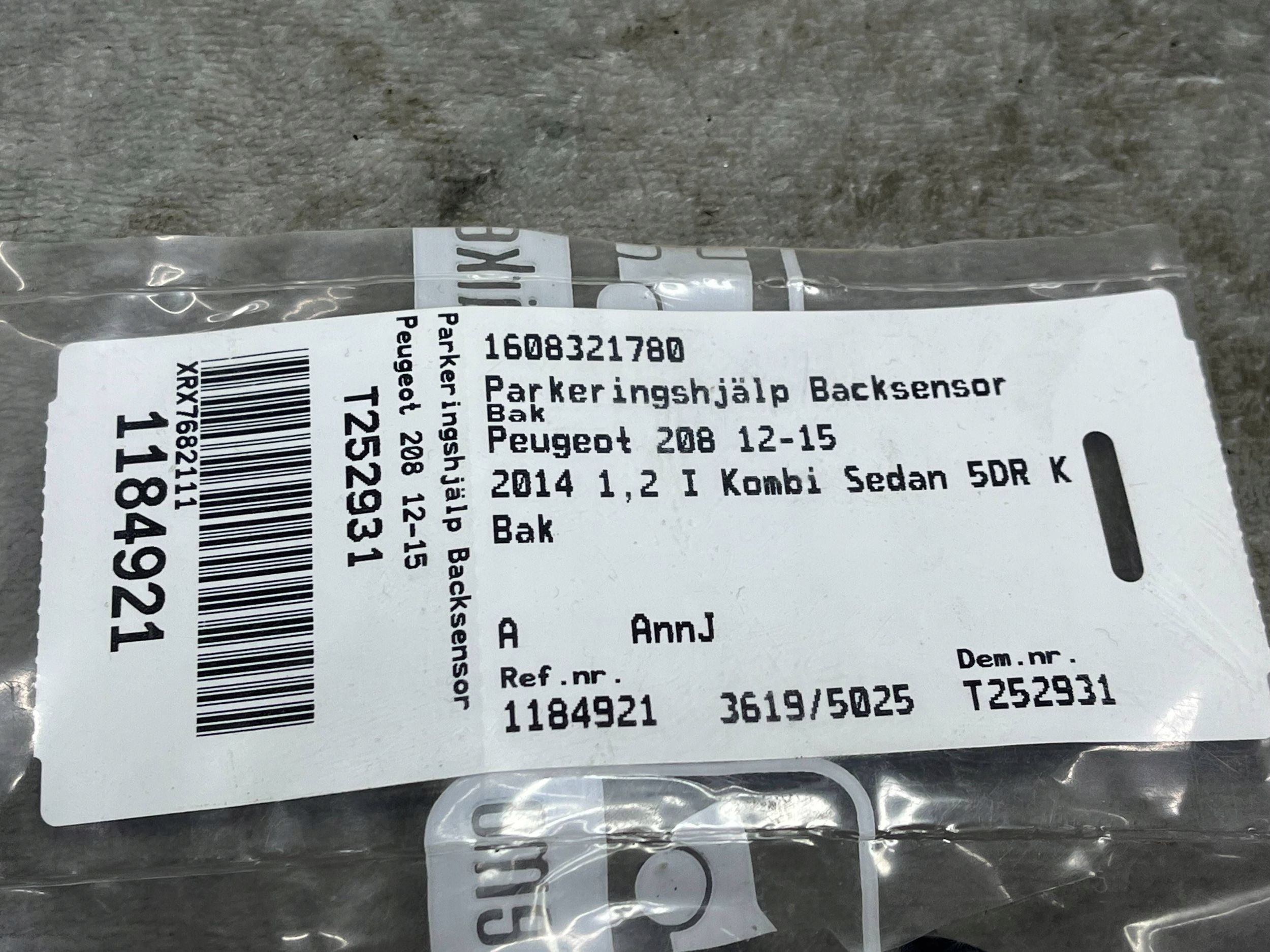 Sensor PDC PSA 1608321780 Original 1609981080 1608321780 9675202477F4 !J