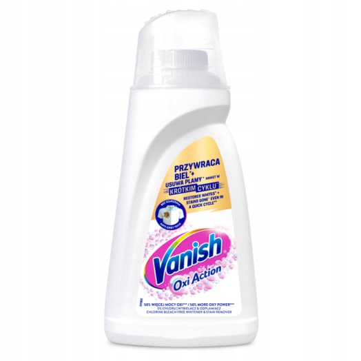 3x Vanish Oxi Action Odstraňovač skvrn na bílé tekuté tkaniny