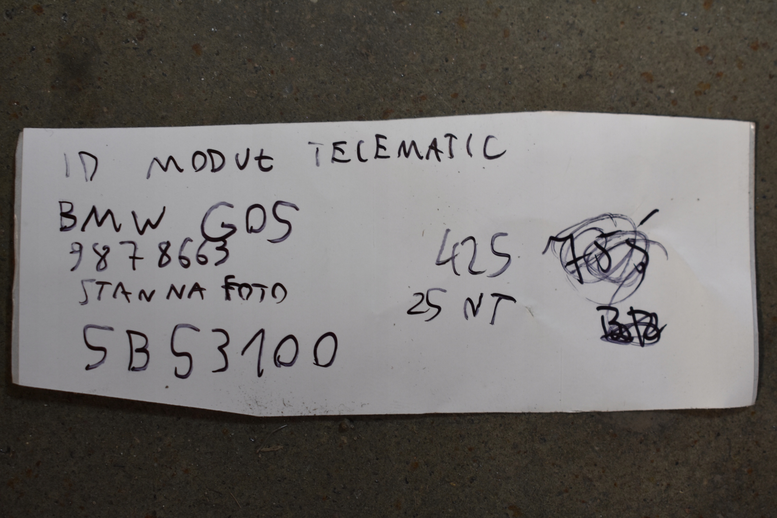 modul TELEMATIC BMW G05 1