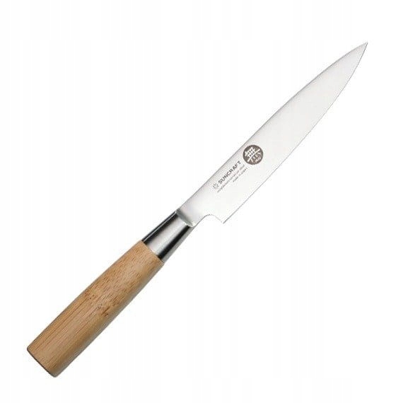 Nôž Suncraft Mu Bamboo Utility 12 cm, bambusová rukoväť