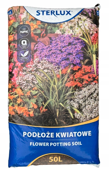

Podłoże kwiatowe 50 L torf ziemia do kwiatów dom
