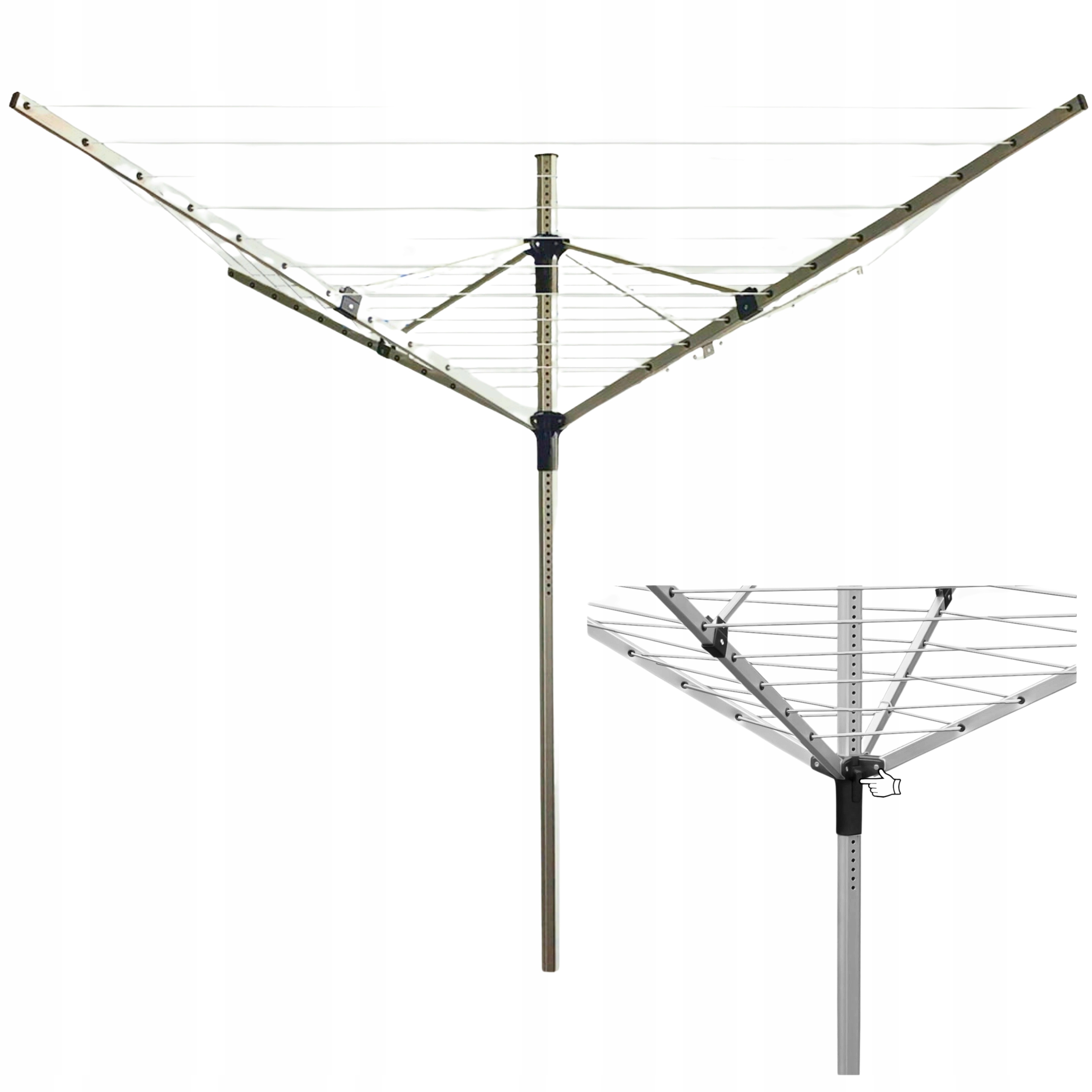 Sušička na bielizeň XXL poťah 50 m 180 cm Poriadna veľká nastaviteľná