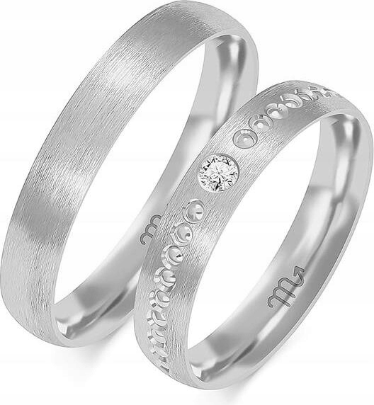 Zlatý svatba prsten s diamantem 14K 585 r 11 12 13 klasický model gravírování