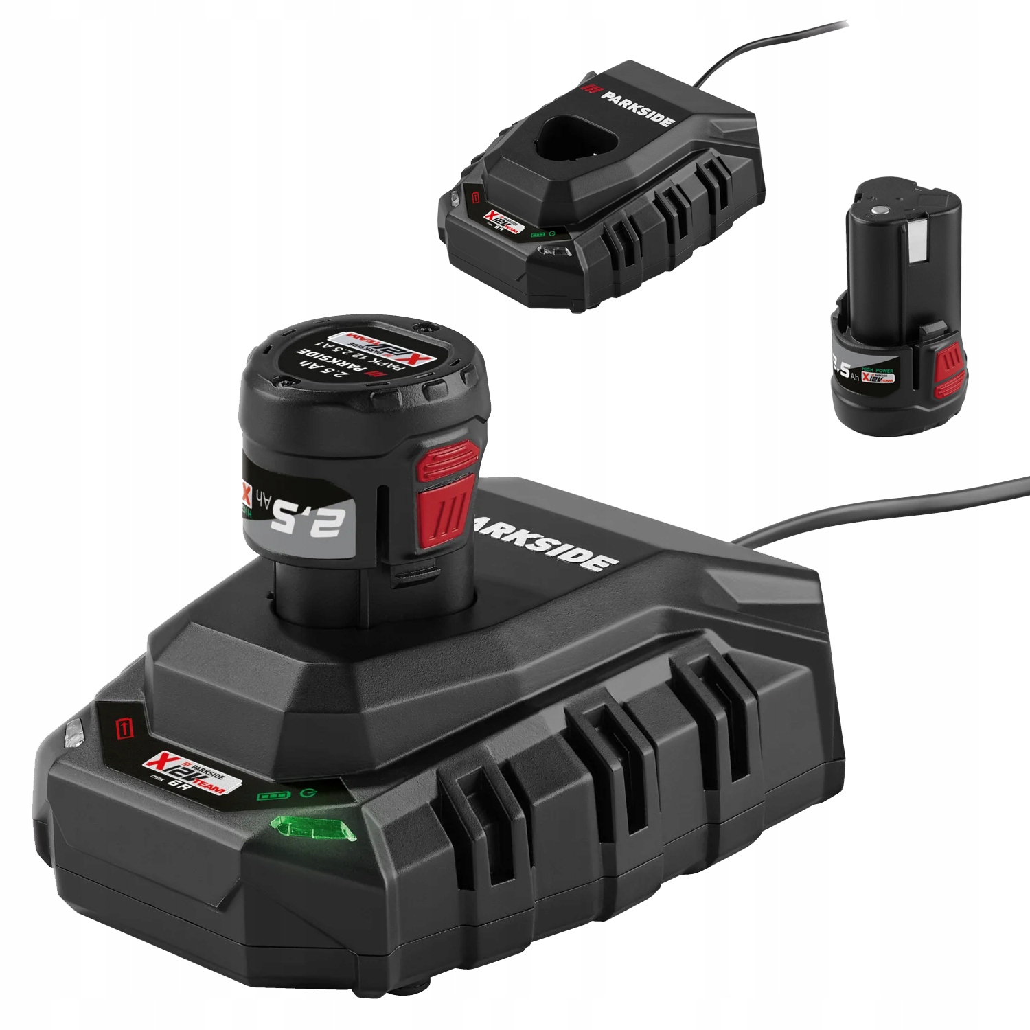 Akumulator Parkside Papk 12 2.5 B1 Bateria Li-ion 6 Ah 12V Ładowarka