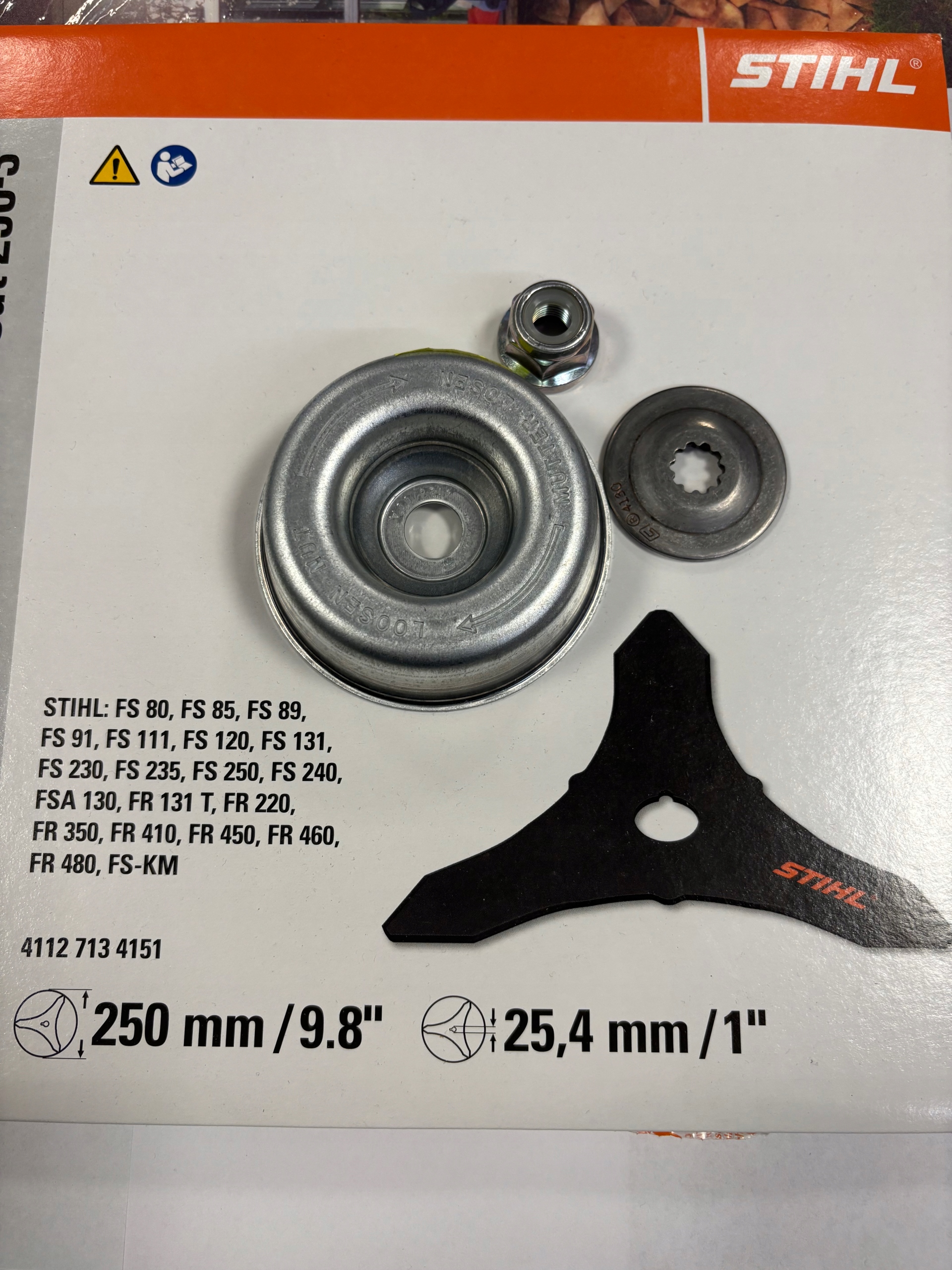 Zestaw Tarcza Trójząb Stihl FS55 FS85 FS90 FS250 Podkładki