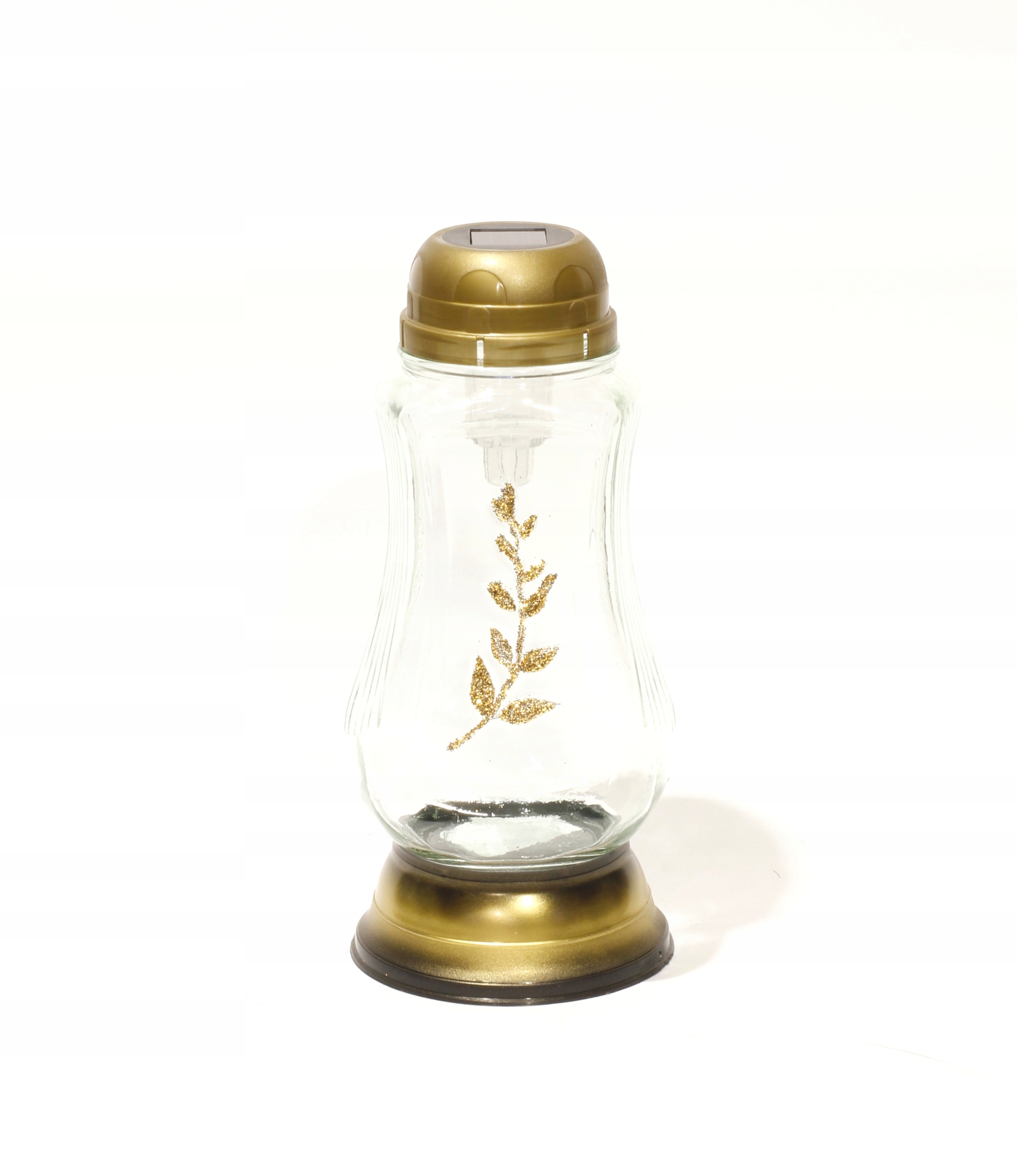 

Znicz solarny listki złoto