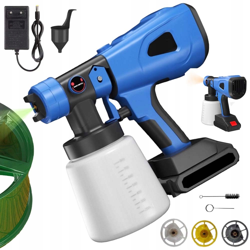 Pistole Na Malování Stěn Elektrický Malířský Agregát 3 Trysky 18V 1600W