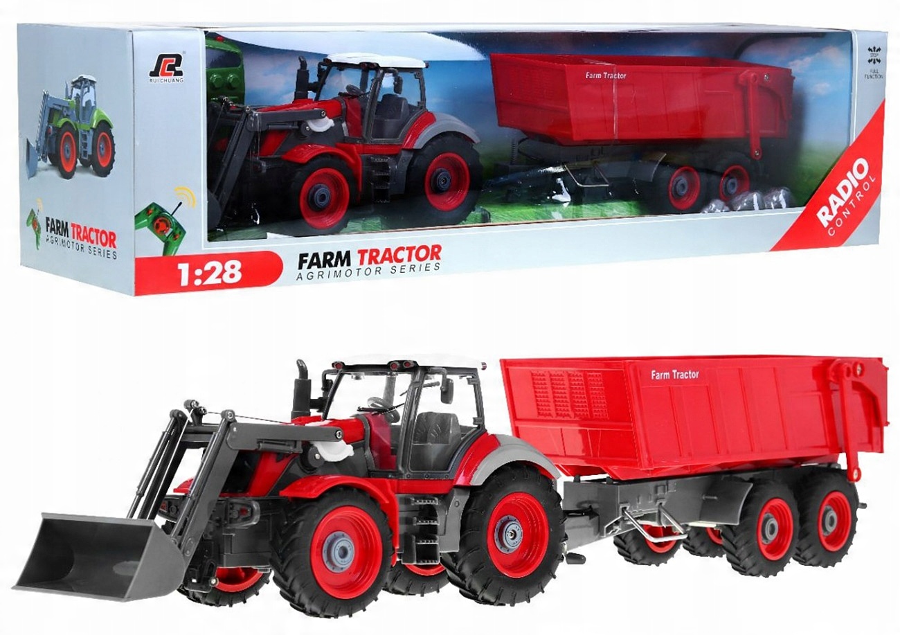 

Duży Traktor Zdalnie Sterowany Z Przyczepą Pilot