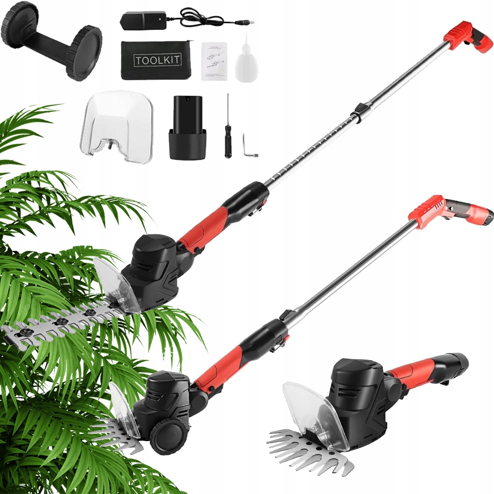 Akumulátorové nůžky na živý plot Nůžky na Trávy se 2 čepelemi