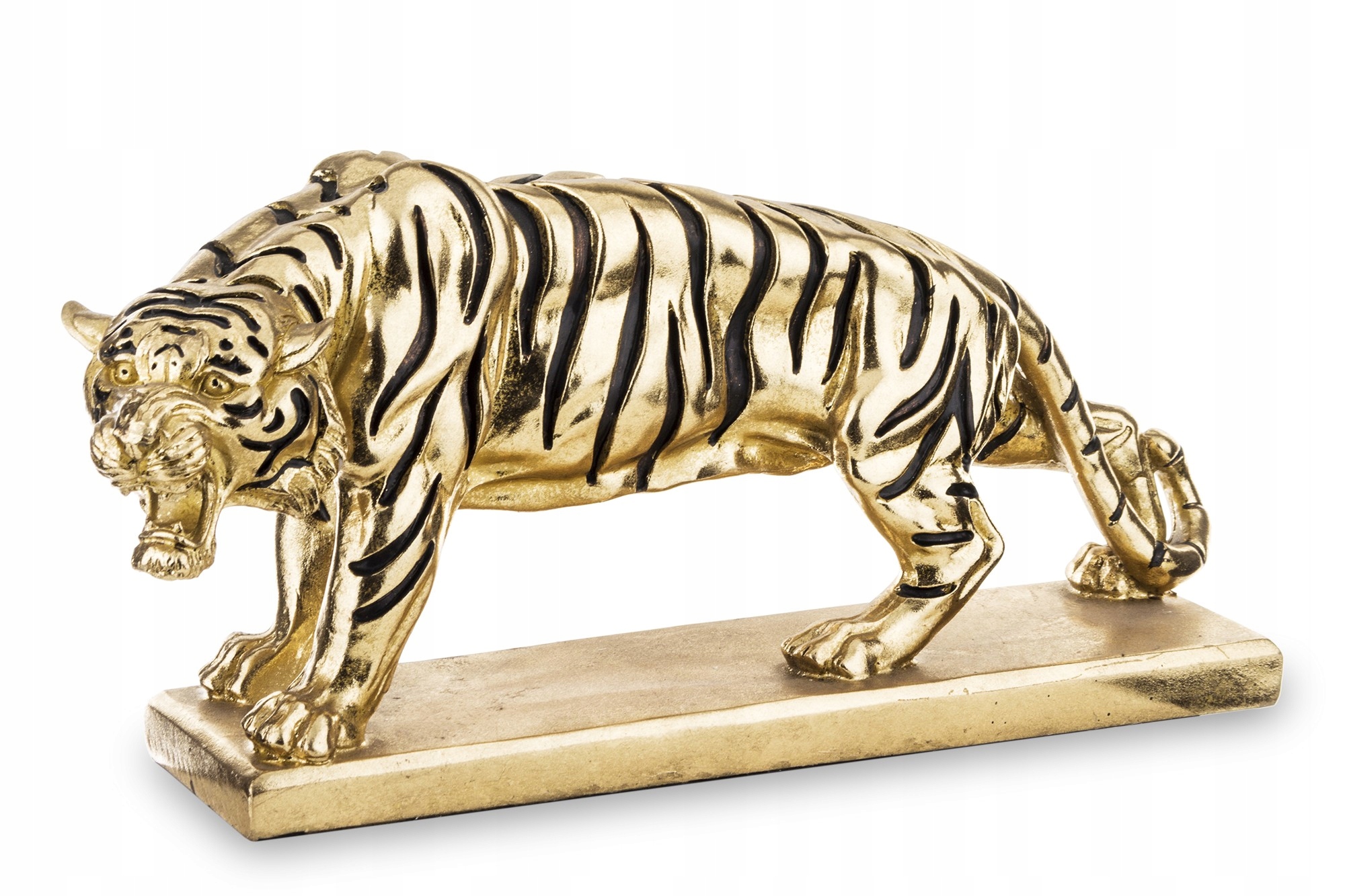 Figurka Tiger zlatý dekorácia obývacia izba záhrada ako darček