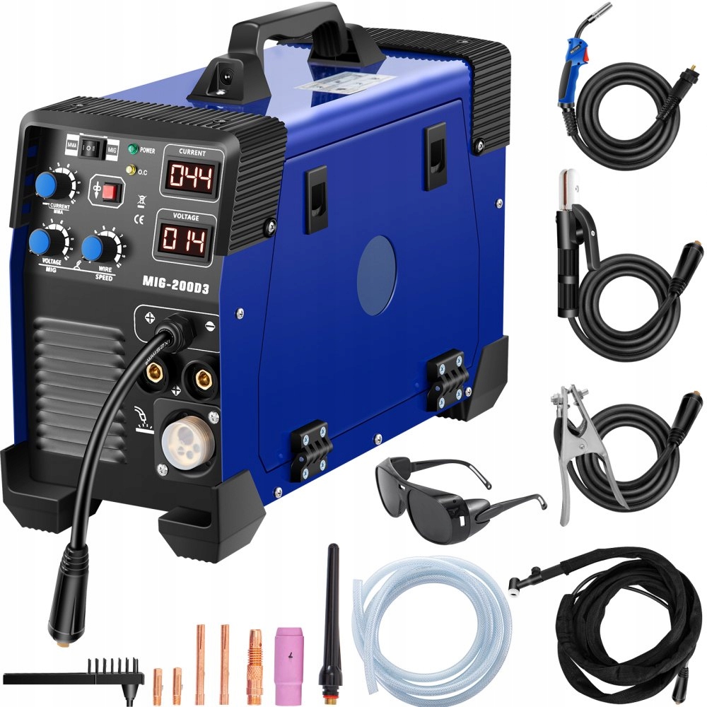 Mig Welder Poloautomatický Mig Mma Tig 200A 230V Igbt Inverter Welder