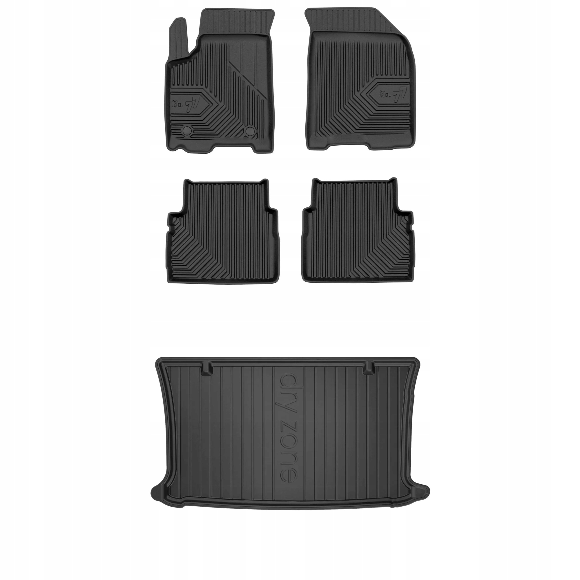 Gumová sada koberčekov a rohoží Chevrolet Aveo II 2007-2011