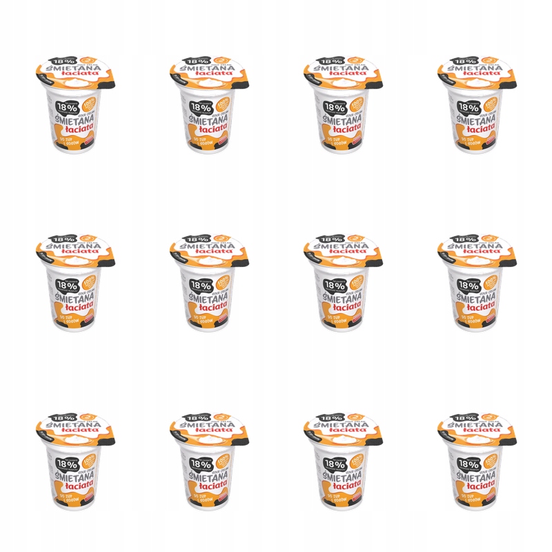 Smetana Łaciata 18% pasterizovaná 330 g X12