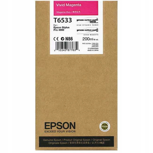 Tlač Epson C13T653300 červená (purpurová)