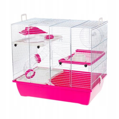 Duża klatka dla chomika gryzoni tunel kołowrotek