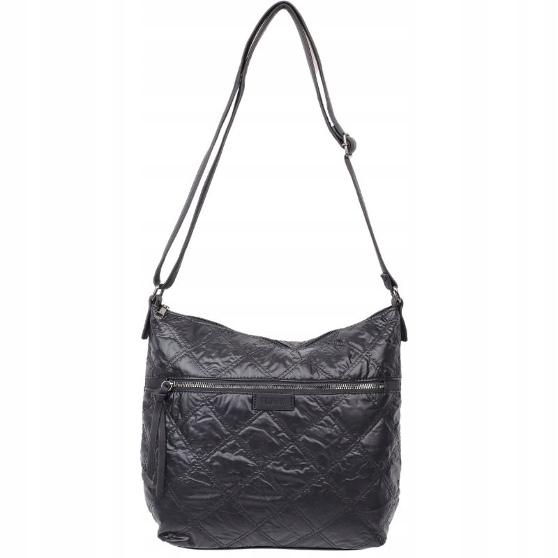 Torebka damska listonoszka miękka materiałowa listonoszki czarna pikowana Marka inna