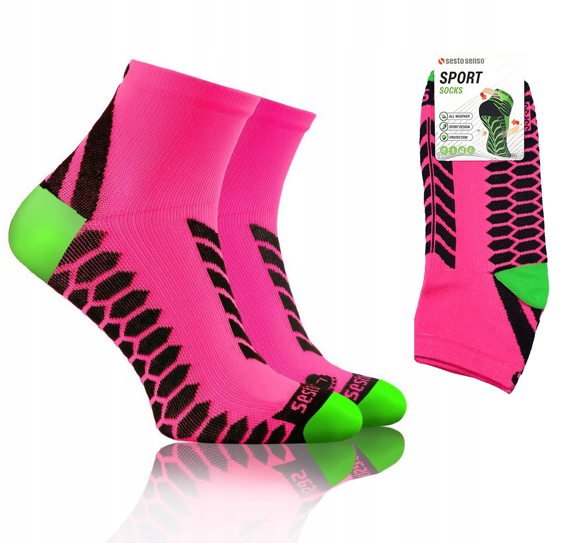 

Sesto Senso Sportowe oddychające skarpety 39-42