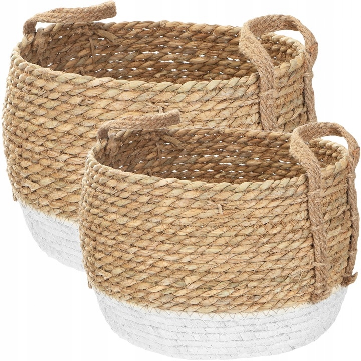

Osłonka Na Donice Kosze Plecione Natural Boho X2