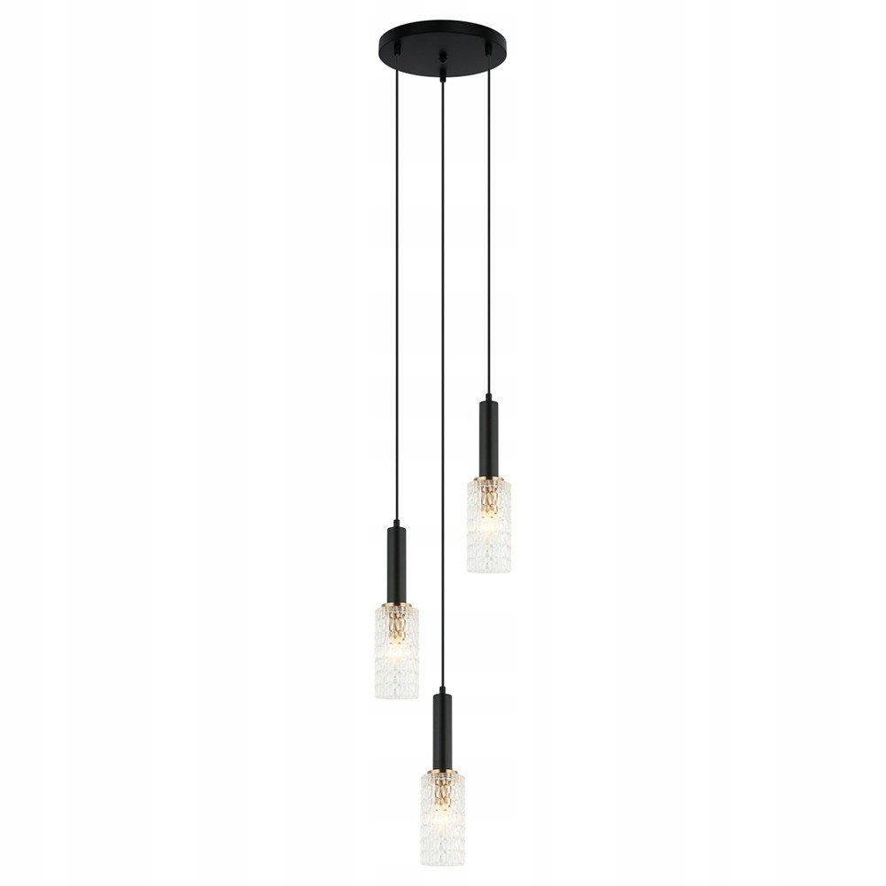 Závěsná lampa Perola PND-43363-3 Bk+br Italux