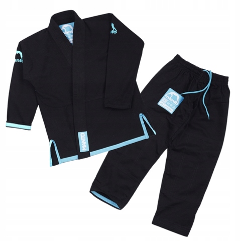 Manto Kimono/Gi dla dzieci Junior 2.0 Czarne Biały Pas M4