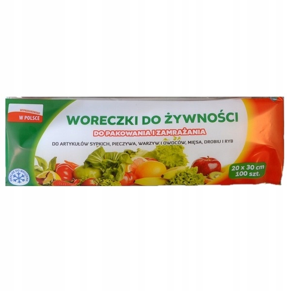 

Woreczki torebki foliowe do żywności 2L