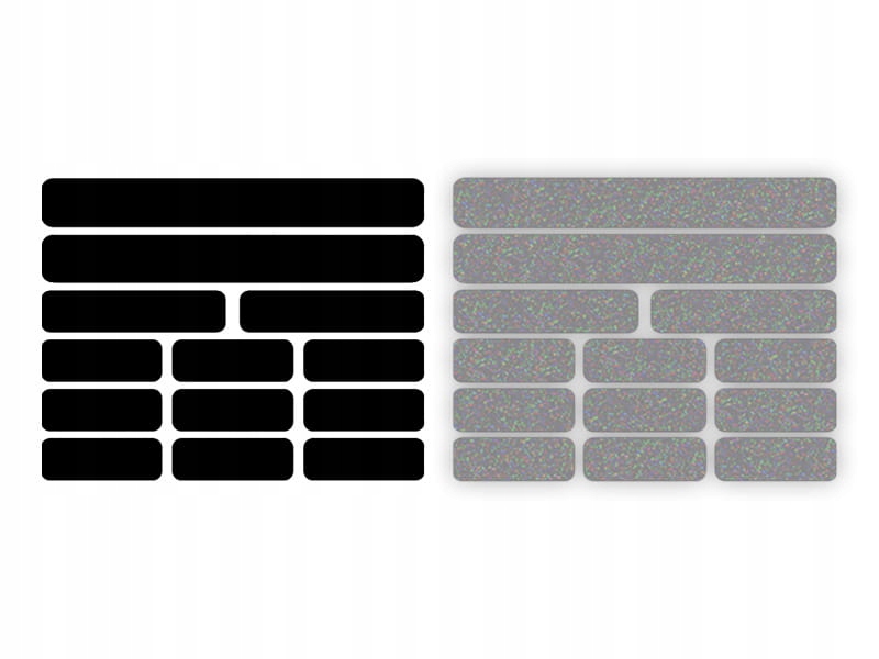 CEGŁA ŚCIANA - Naklejka na samochód na auto - ODBLASKOWA| HOLOGRAM