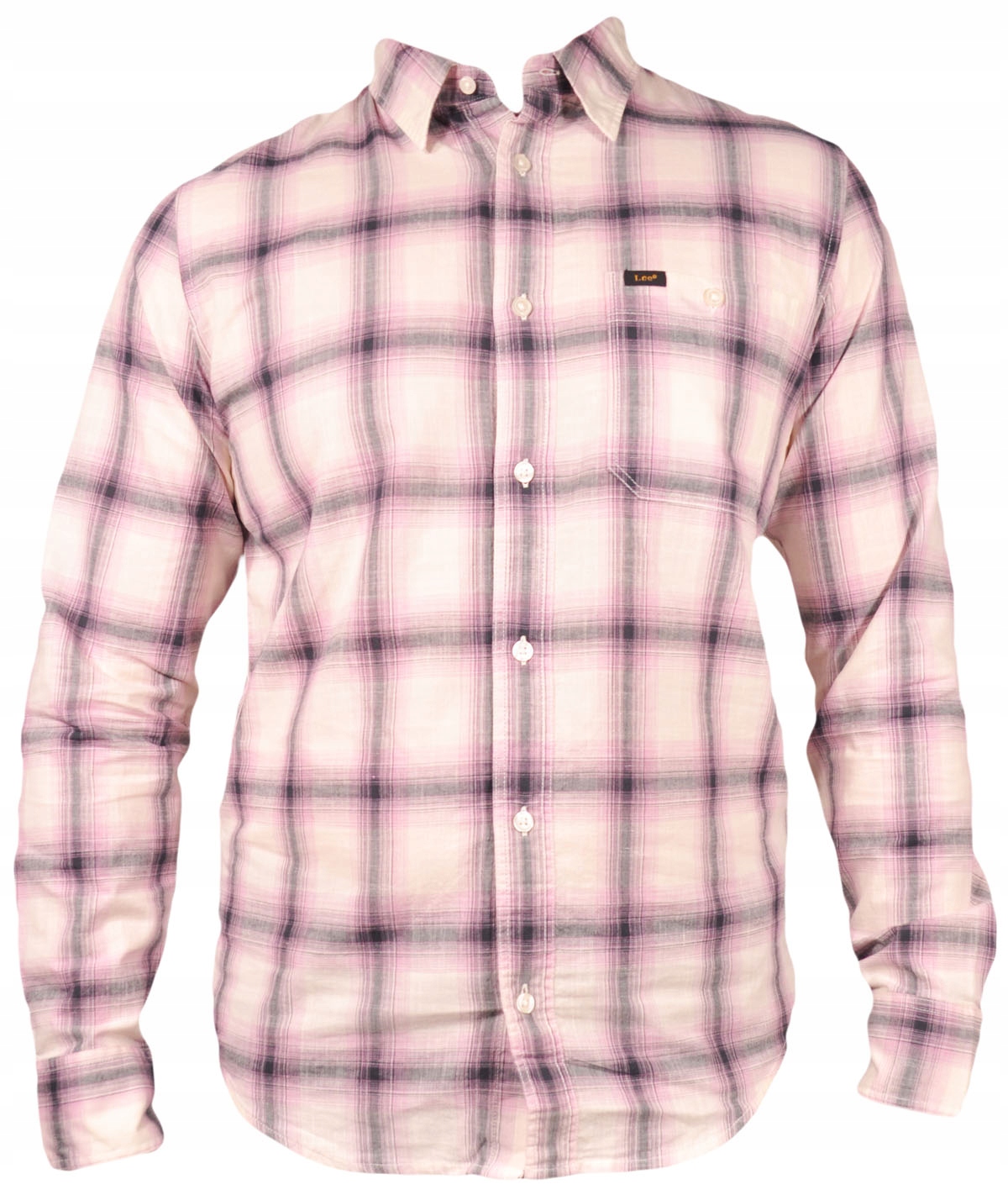 Lee košile Regular bílá pink šedá Leesure Shirt M