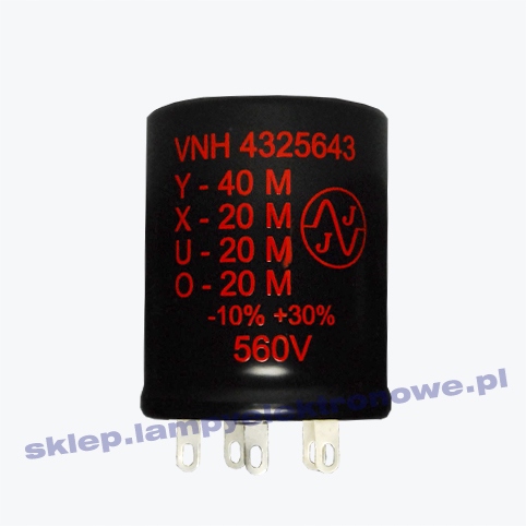 Elektrolytický kondenzátor 40+3x20uF/560V Chassis JJ-Electronic