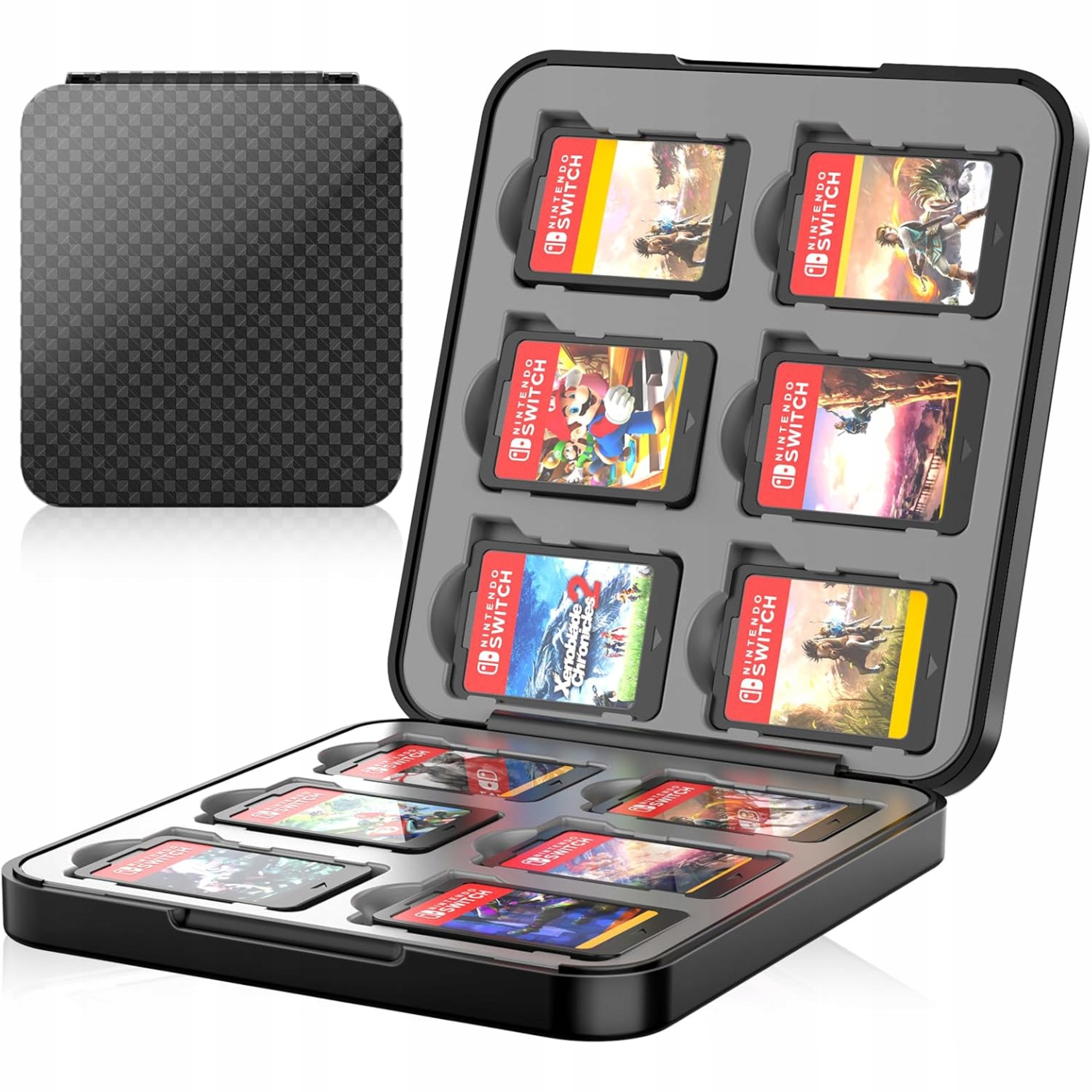 Pudełko na gry Nintendo Switch 2 etui organizer na kartridże kompaktowe