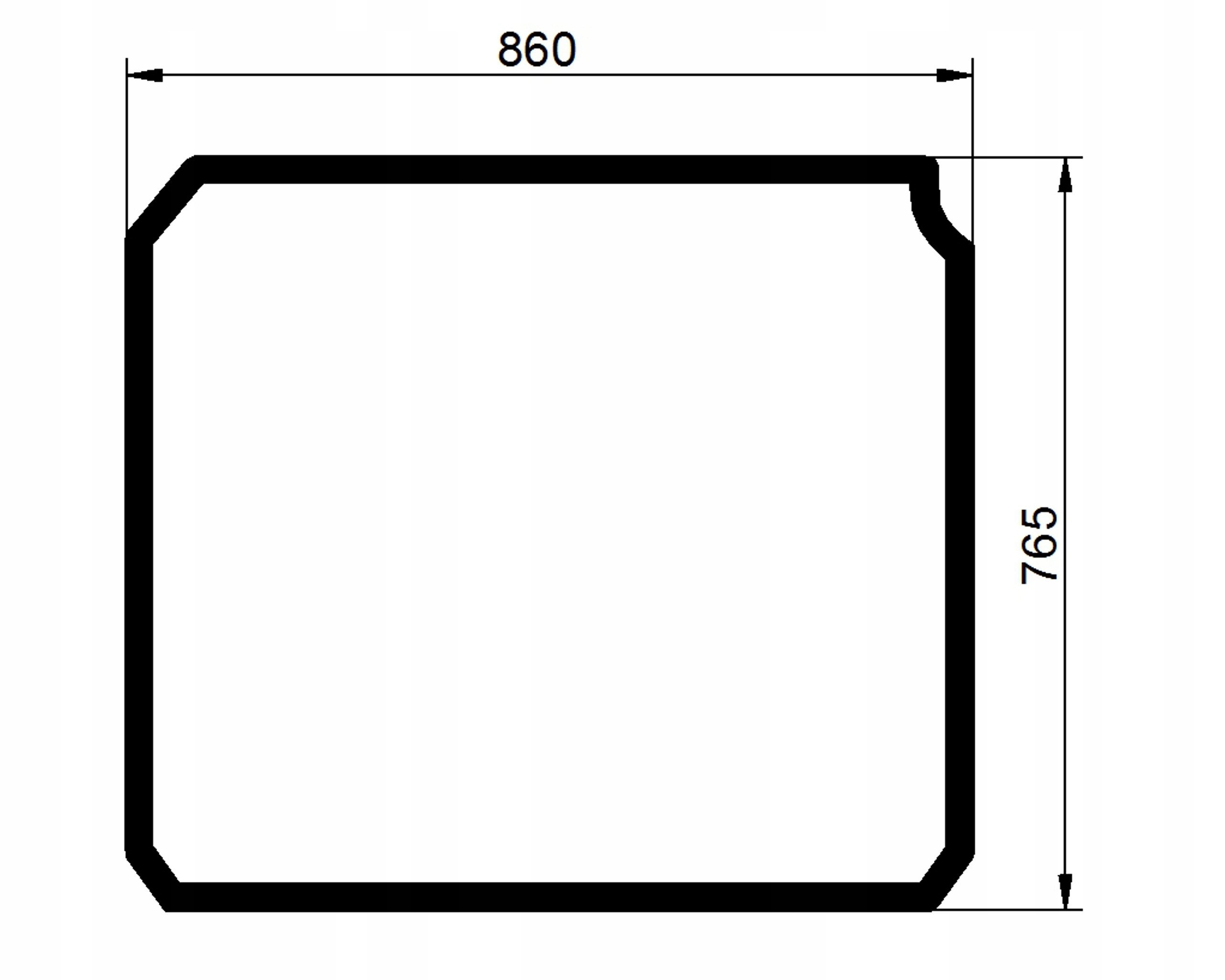 sklo teleskopický nakladač Jcb střešní 827/80226