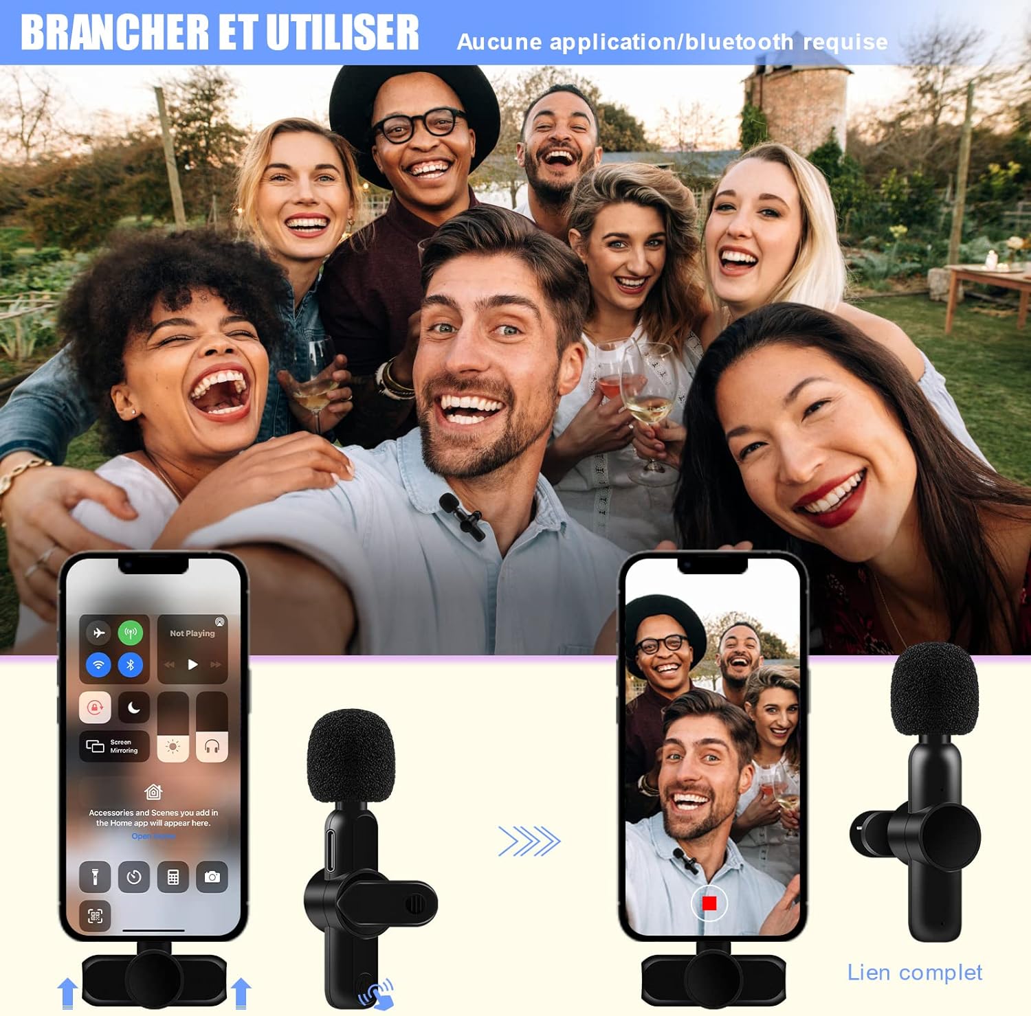 Mikrofon dynamiczny 2x wireless lavalier ISO Model LAVALIER