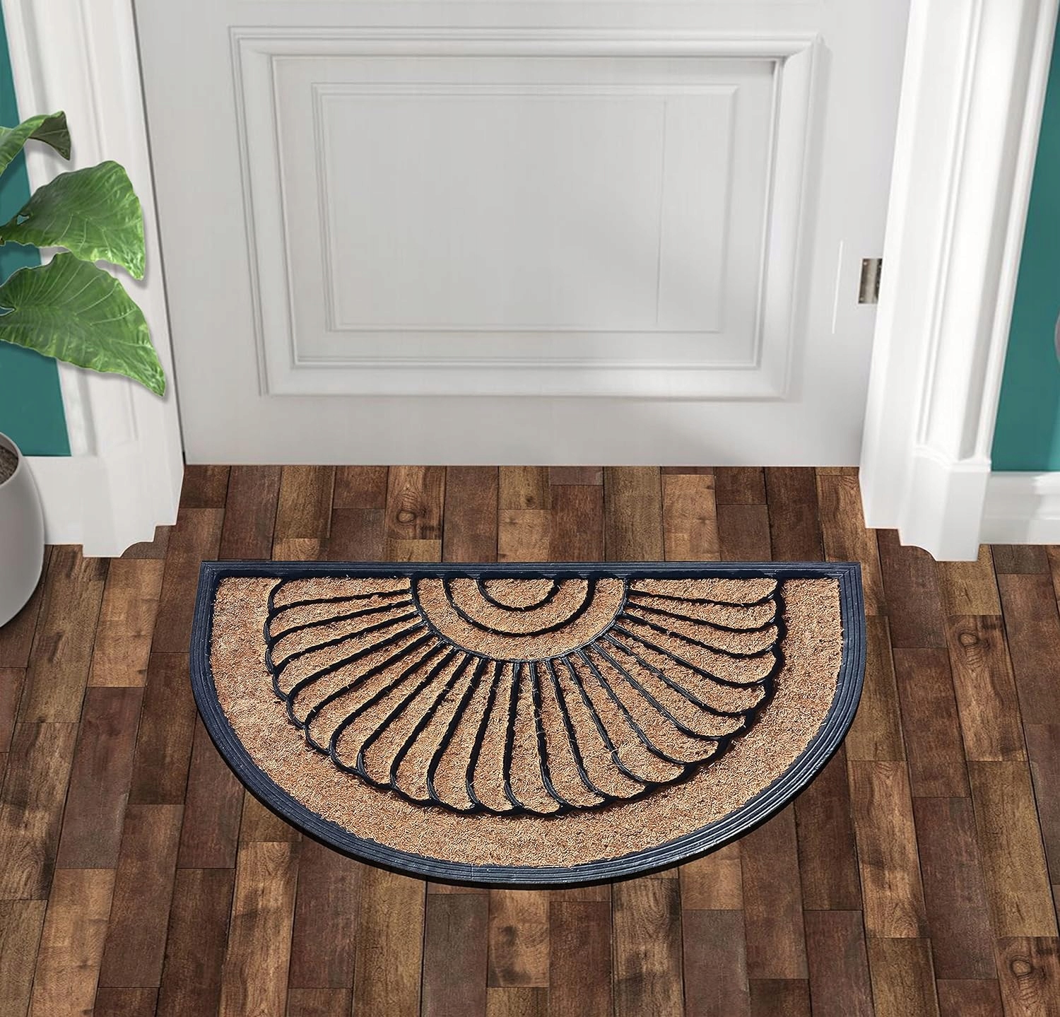 WYCIERACZKA WEJŚCIOWA 45x75 DO BUTÓW POD DRZWI GUMOWA ZEWNĘTRZNA GRUBA MATA Długość 75 cm