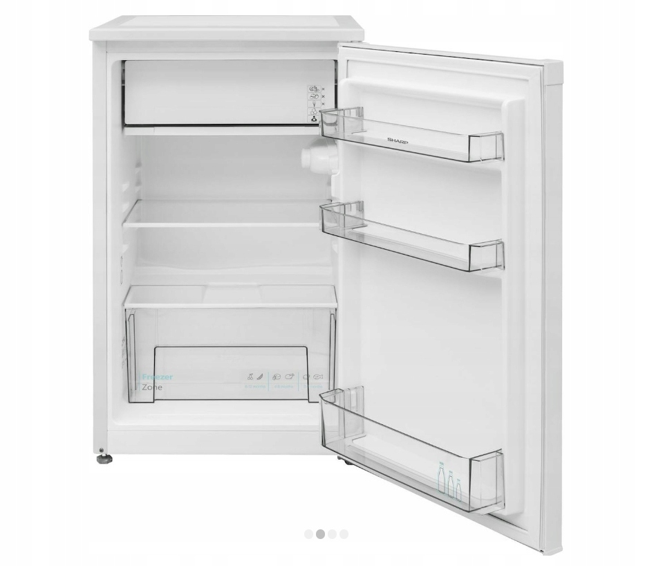 Lodówka Podblatowa z Zamrażalnikiem Sharp 82,5cm Kl.E biała