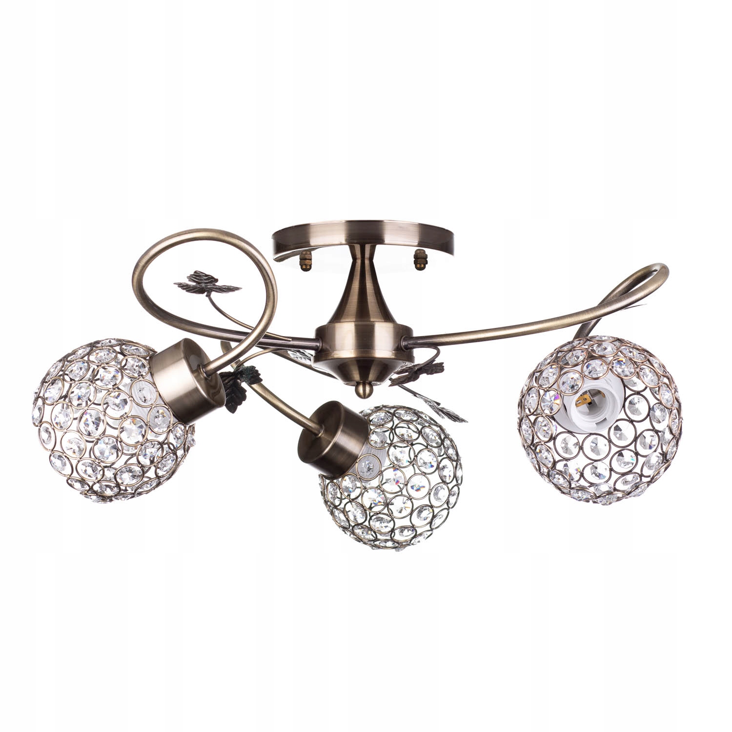 Lampa Wisząca Sufitowa Żyrandol Led Bella Old 3 plafon patyna