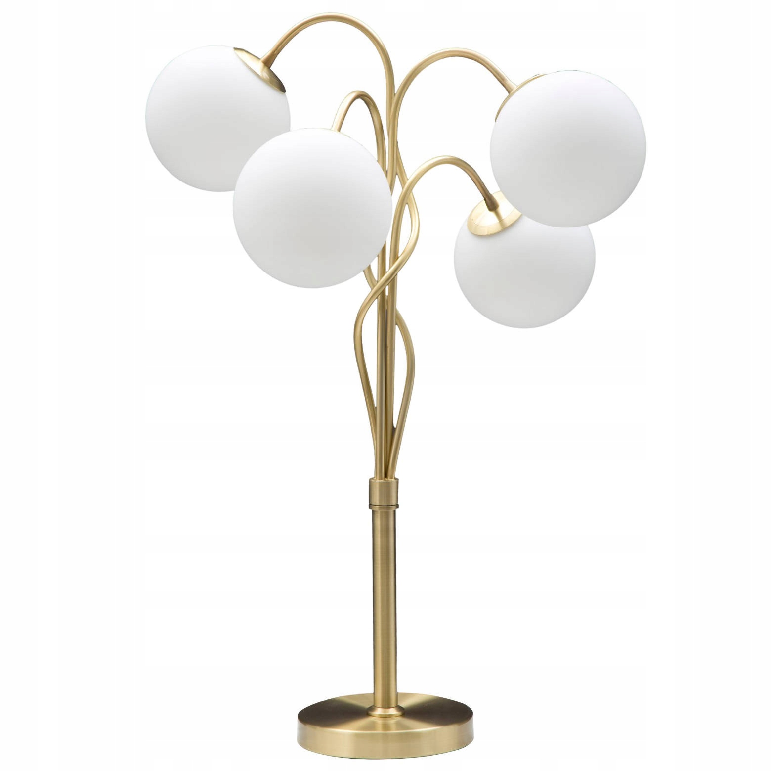 Moderná stolová lampa so 4 žiarovkami Glamy, výška 74 cm, zlatá