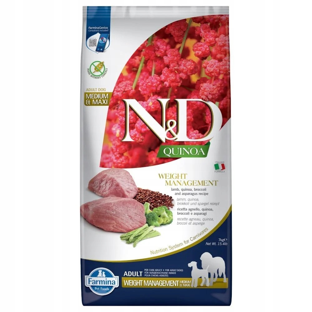 Levně Farmina N&d Quinoa Canine Weight Management Lamb 7 kg Farmina
