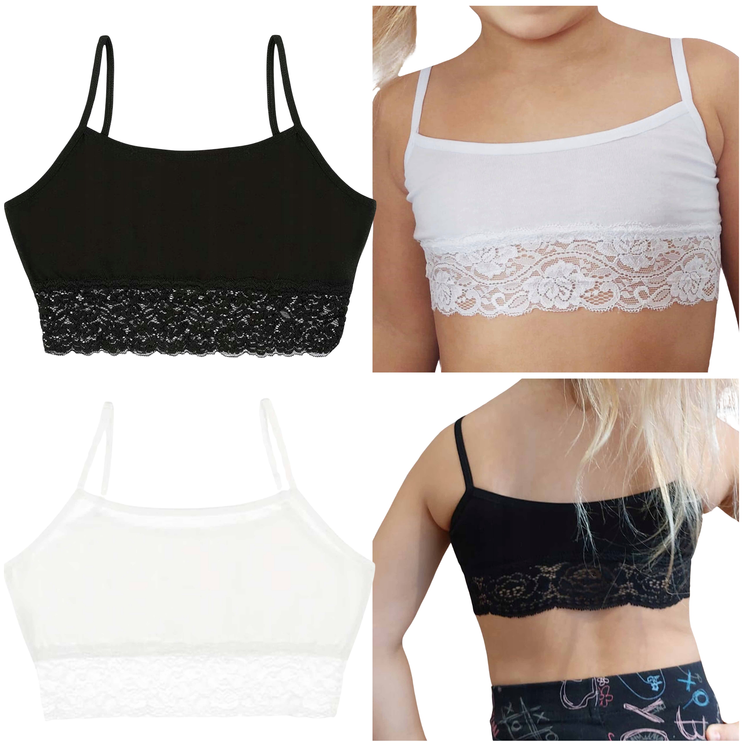 Biustonosz dziewczęcy Lilly Bling bawełniany 2 szt.