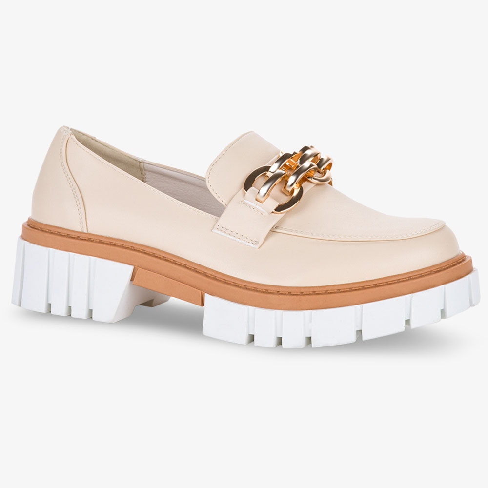 MOKASYNY PÓŁBUTY NA PLATFORMIE Z ŁAŃCUCHEM NEW 39 Płeć kobieta