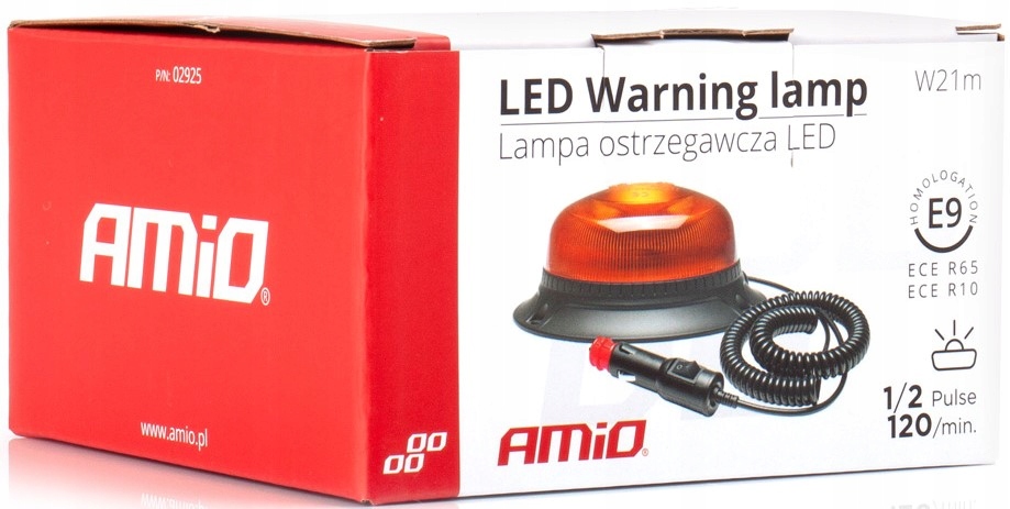 LAMPA OSTRZEGAWCZA MAGNETYCZNA KOGUT 18xLED 12-24V Numer katalogowy części 02925