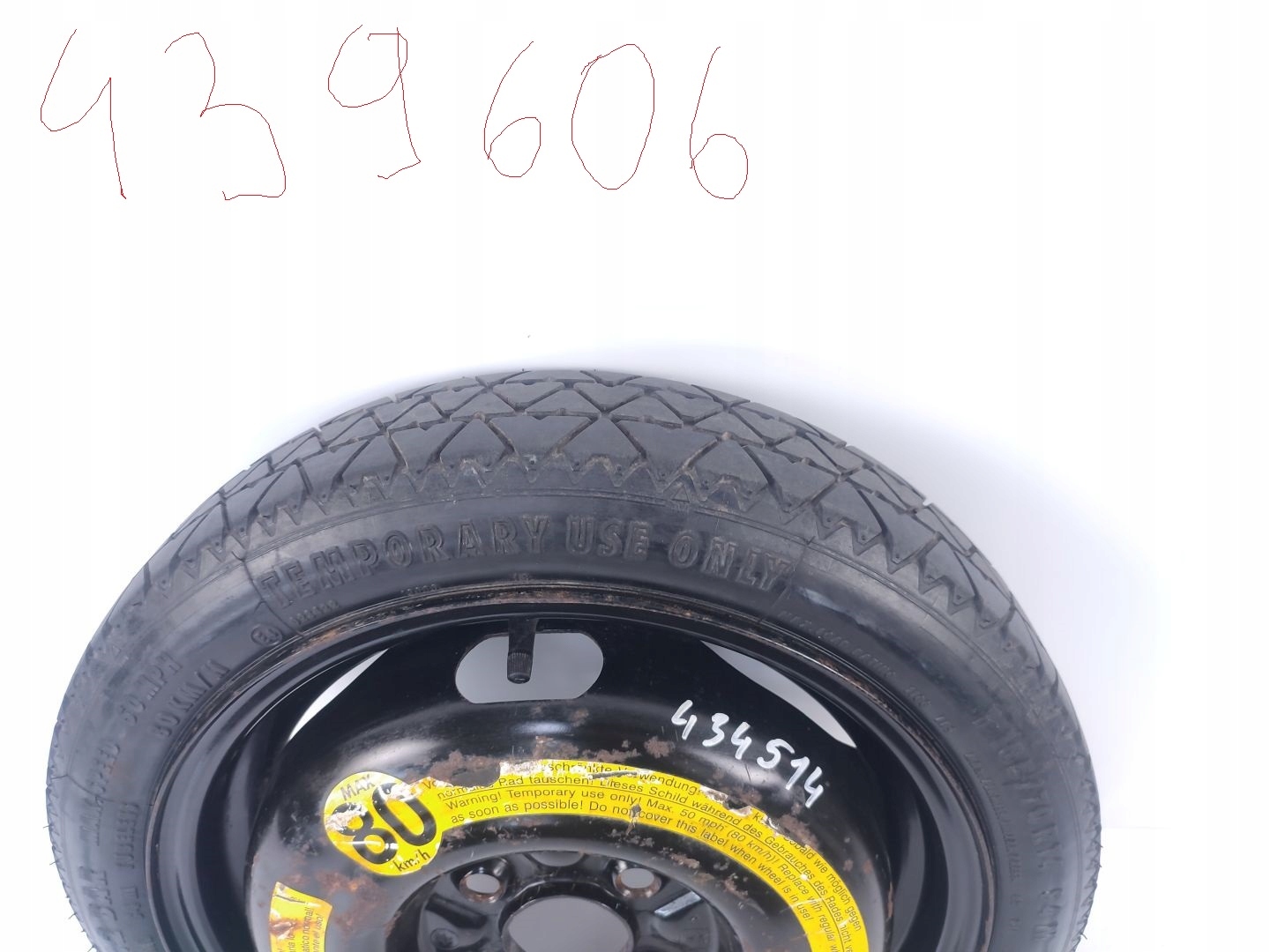 KOŁO DOJAZDOWE SUZUKI SWIFT V MK7 T105/70R14 Stan opakowania zastępcze