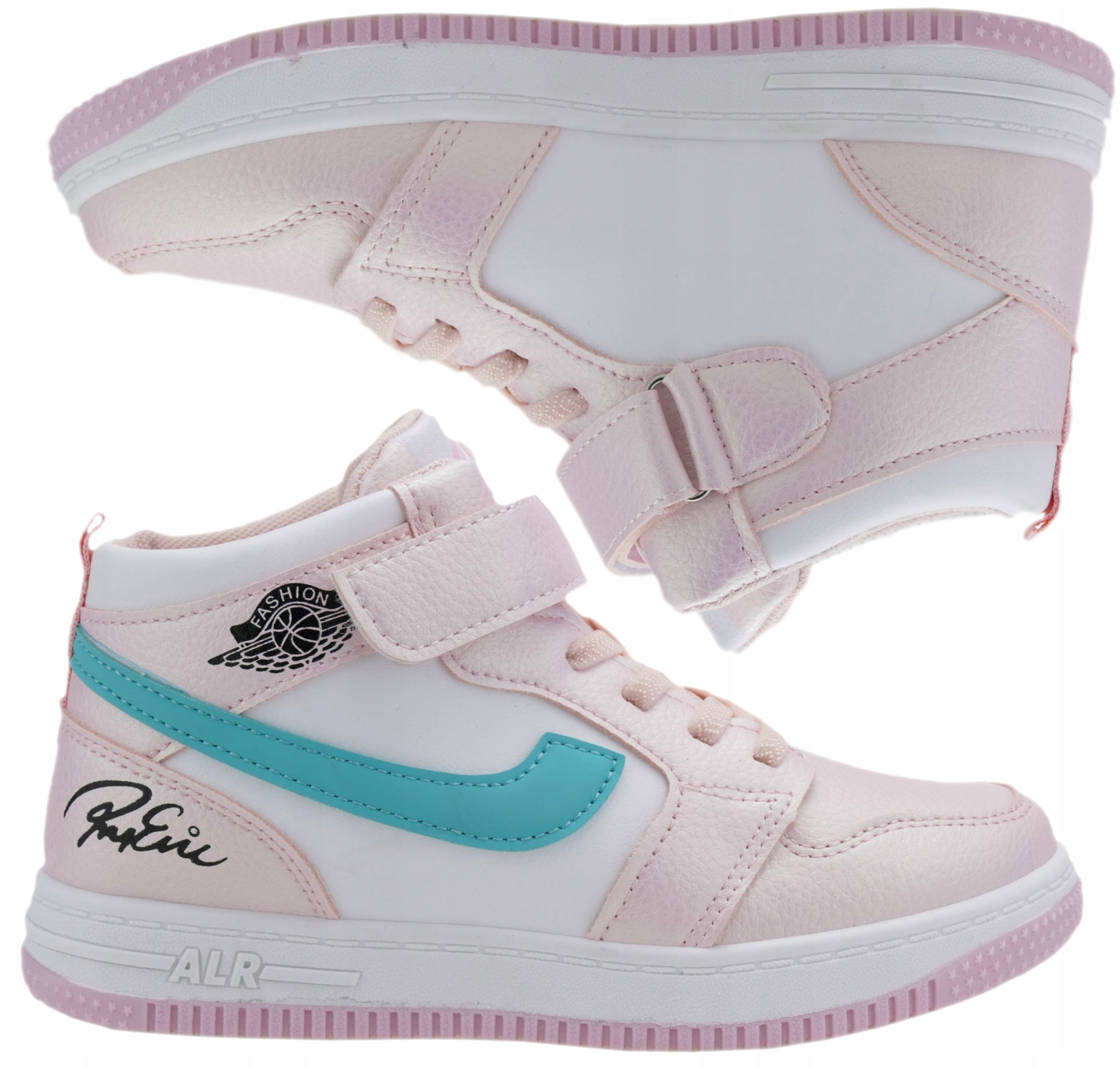 

Adidasy Dziecięce Wysokie Buty Sportowe Rzepy 27