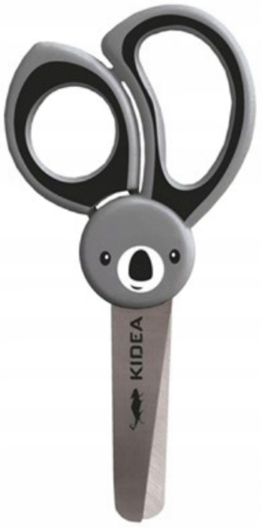 KIDEA NOŻYCZKI SZKOLNE Z PODZIAŁKĄ FIGURKA ZAOKRĄGLONE KOŃCÓWKI BEZPIECZNE